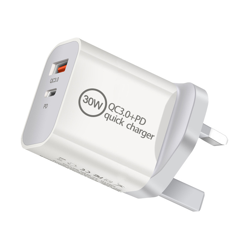Dual Ports PD 30W Fast Charger Adapter